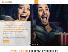 Tablet Screenshot of goldenduckgroup.com